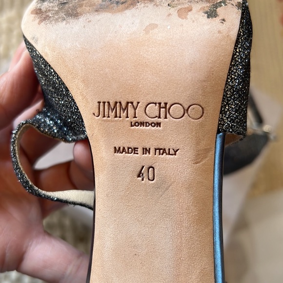 Jimmy Choo Azia glitter high heels size 40 - Picture 6 of 12